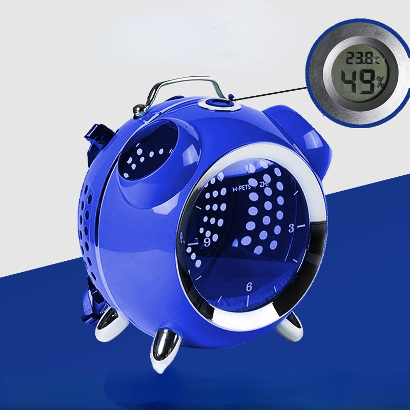 KFX-1793981 Portable Cat Bag with Alarm Clock Functionality - Temperature & Humidity Monitoring - Ideal for Travel