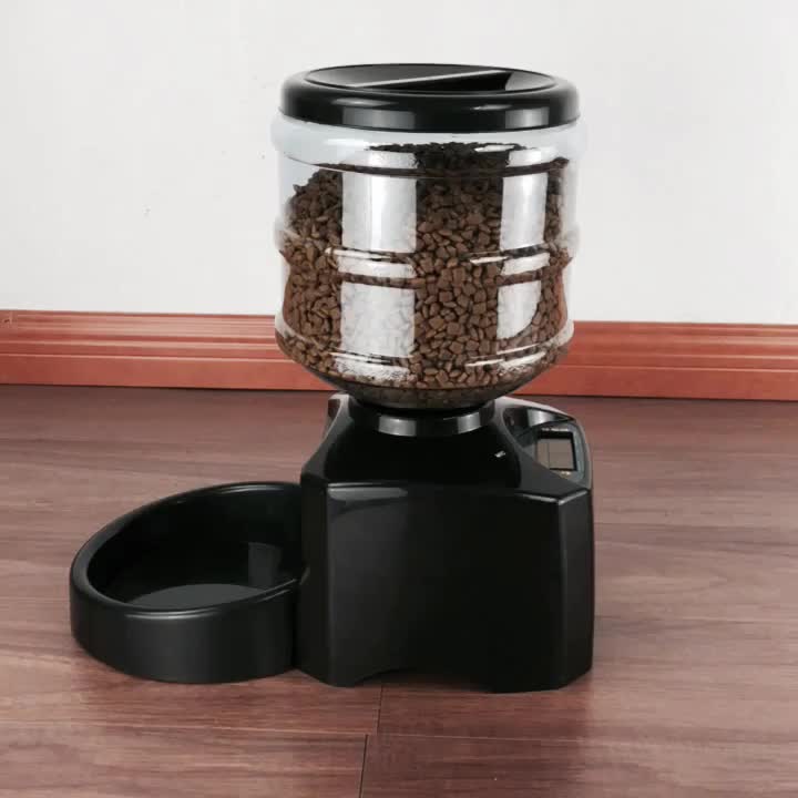 KFX-1795517 Timed Automatic Pet Feeder with 5.5L Capacity and Adjustable Meal Portions