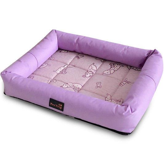 KFX-1795773 Spring and Summer Non-Slip Pet Kennel Mat - Fruit Green and Purple Options Available, Sizes S, M, L