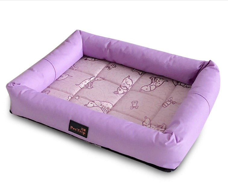 KFX-1795773 Spring and Summer Non-Slip Pet Kennel Mat - Fruit Green and Purple Options Available, Sizes S, M, L