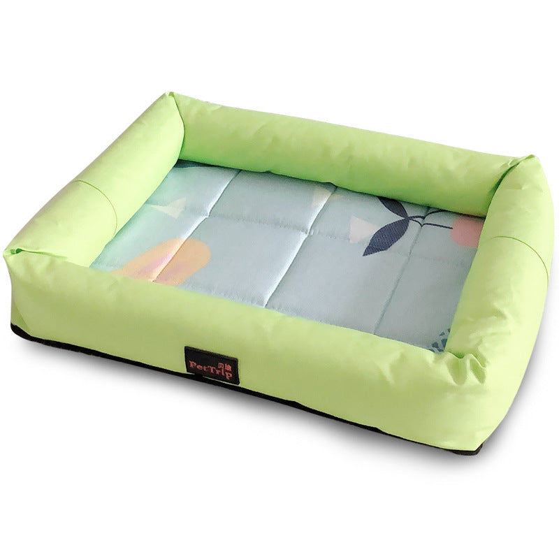 KFX-1795773 Spring and Summer Non-Slip Pet Kennel Mat - Fruit Green and Purple Options Available, Sizes S, M, L
