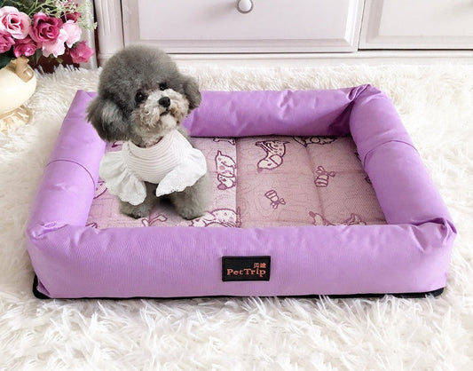 KFX-1795773 Spring and Summer Non-Slip Pet Kennel Mat - Fruit Green and Purple Options Available, Sizes S, M, L