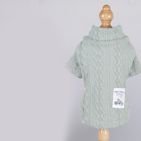 KFX-1795901 Casual Thin Dog Sweater in Black, Brown, Green, Pink, and Gray - Available in Sizes XS to XXL
