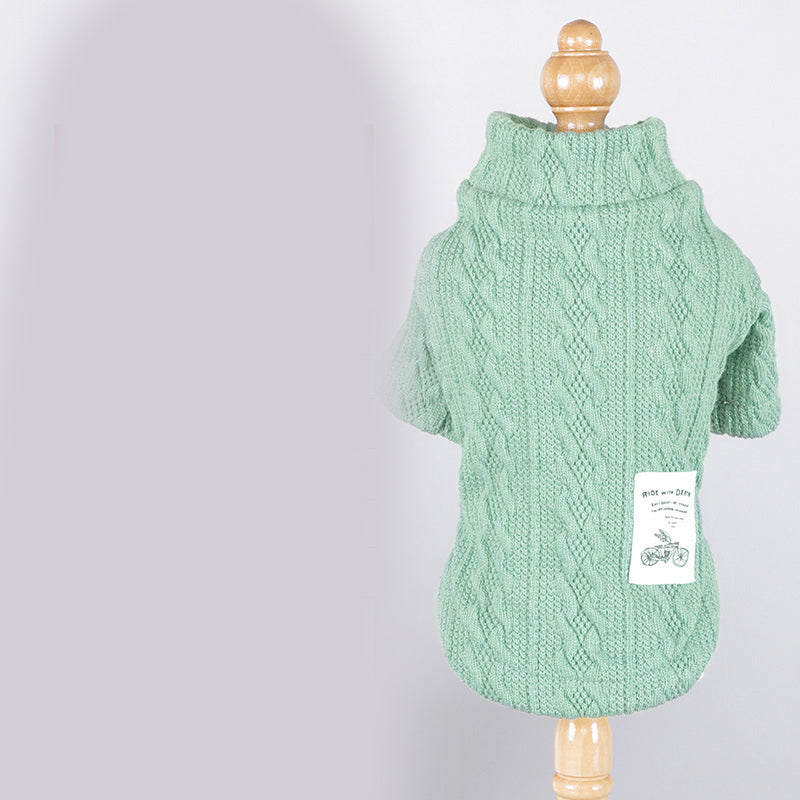 KFX-1795901 Casual Thin Dog Sweater in Black, Brown, Green, Pink, and Gray - Available in Sizes XS to XXL
