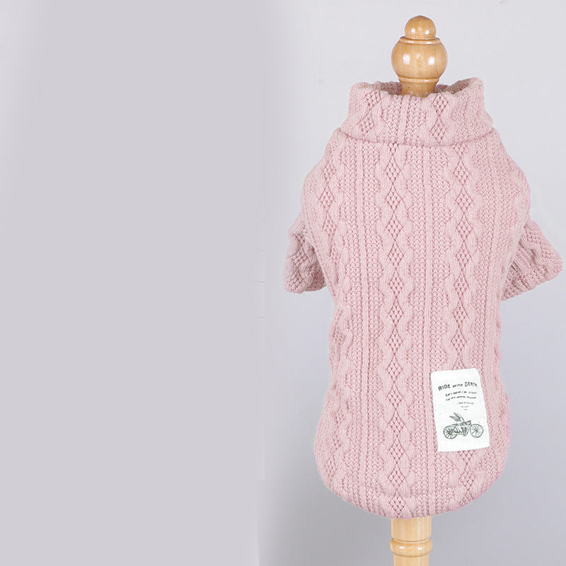 KFX-1795901 Casual Thin Dog Sweater in Black, Brown, Green, Pink, and Gray - Available in Sizes XS to XXL