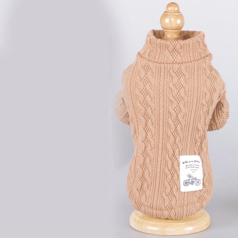 KFX-1795901 Casual Thin Dog Sweater in Black, Brown, Green, Pink, and Gray - Available in Sizes XS to XXL
