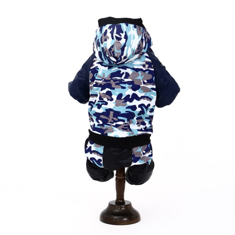 KFX-1796157 Dog Hooded Cotton Jacket with Camouflage Patterns in Multiple Sizes