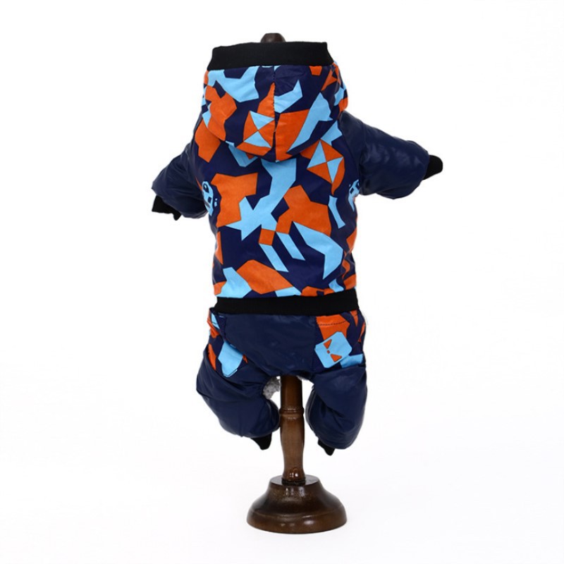 KFX-1796157 Dog Hooded Cotton Jacket with Camouflage Patterns in Multiple Sizes