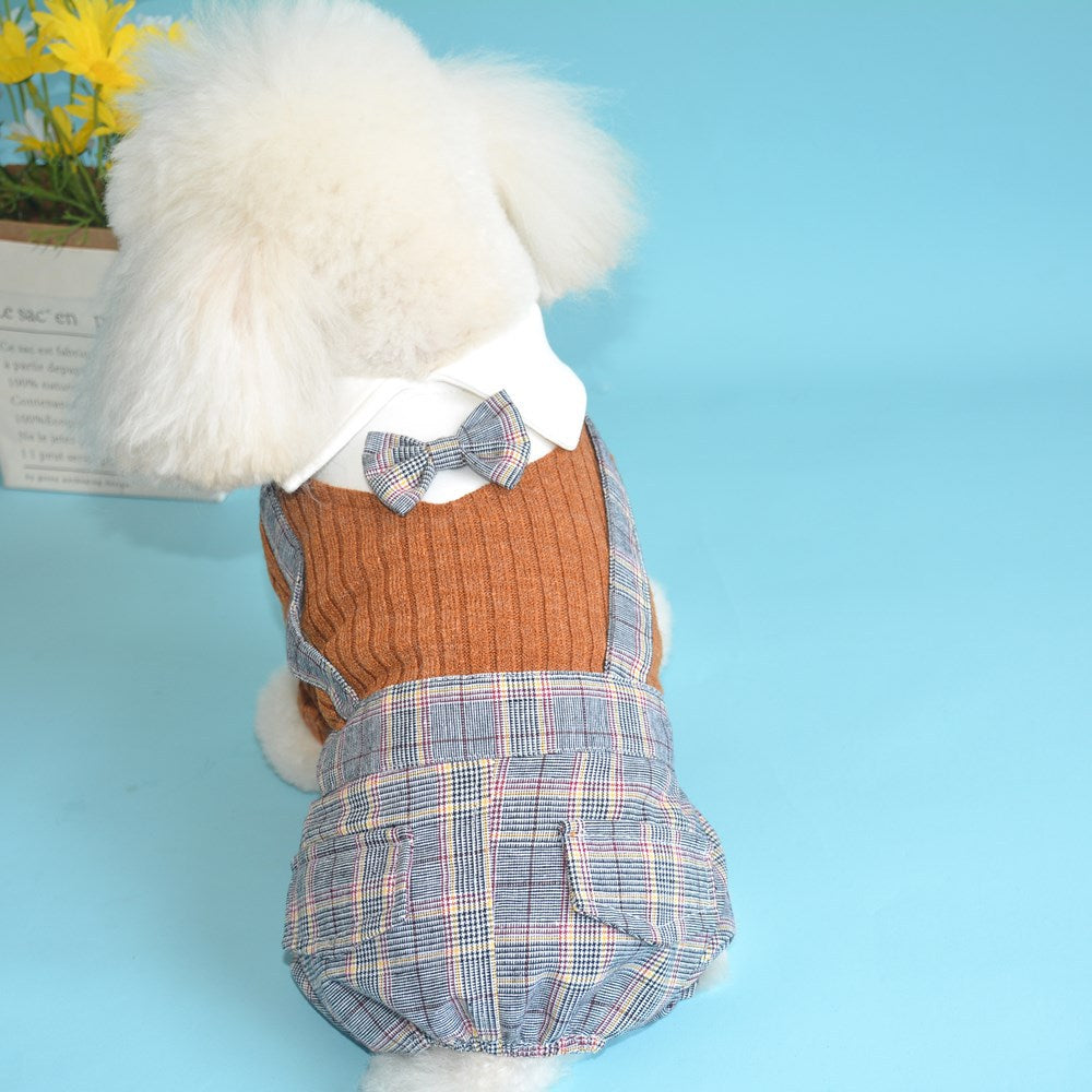 KFX-1798077 Orange and Dark Blue Cotton Dog Shirt – Available in Sizes S to 2XL