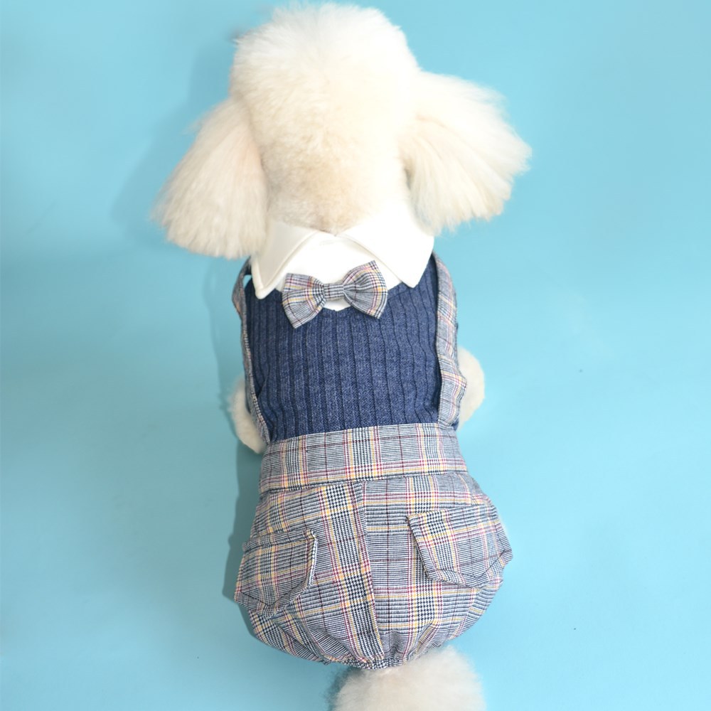 KFX-1798077 Orange and Dark Blue Cotton Dog Shirt – Available in Sizes S to 2XL
