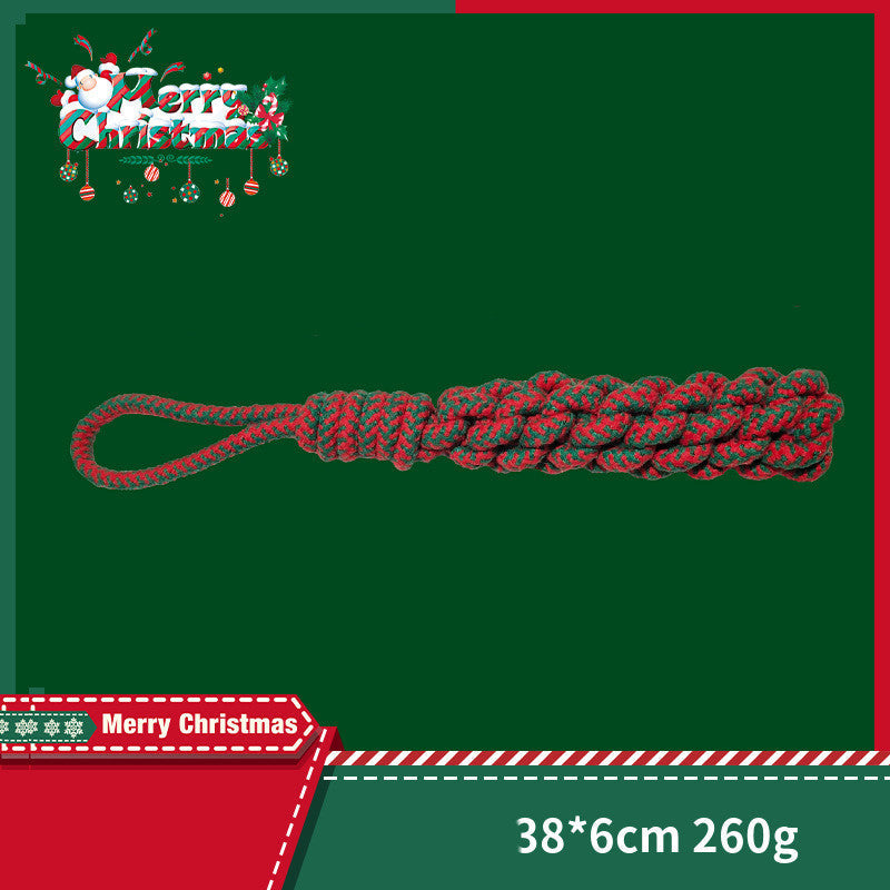 KFX-1798333 Interactive Cotton Rope Knot Toy for Dogs - Dental Cleaning and Chewing Fun