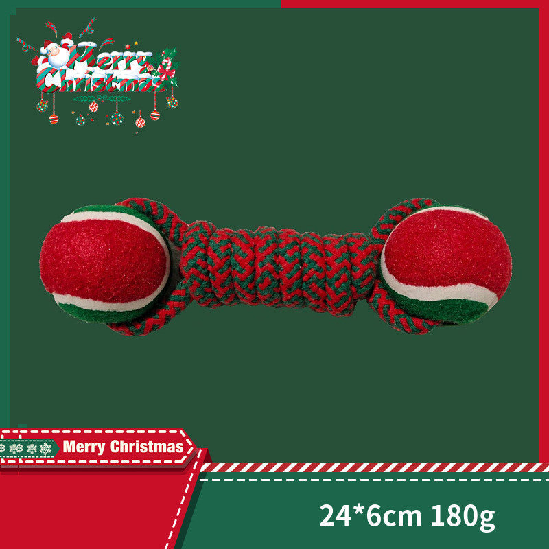 KFX-1798333 Interactive Cotton Rope Knot Toy for Dogs - Dental Cleaning and Chewing Fun