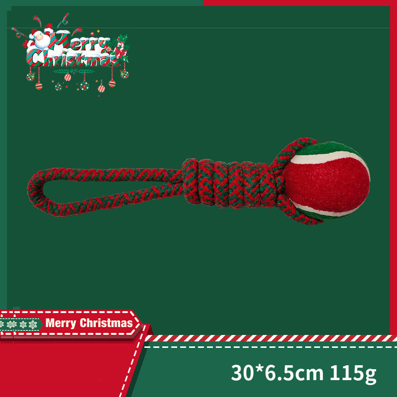 KFX-1798333 Interactive Cotton Rope Knot Toy for Dogs - Dental Cleaning and Chewing Fun
