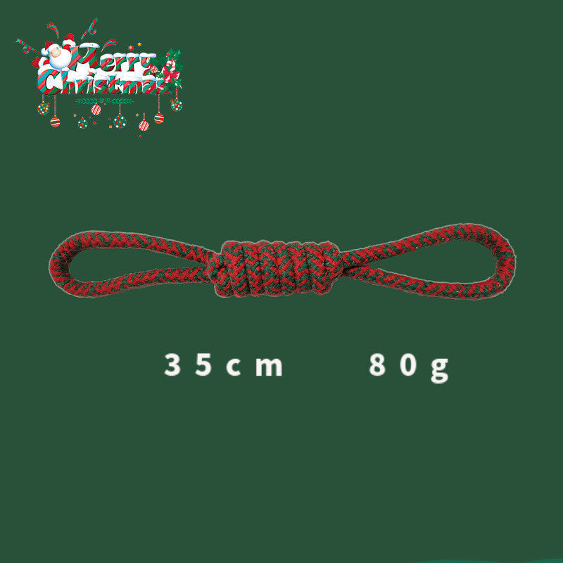 KFX-1798333 Interactive Cotton Rope Knot Toy for Dogs - Dental Cleaning and Chewing Fun