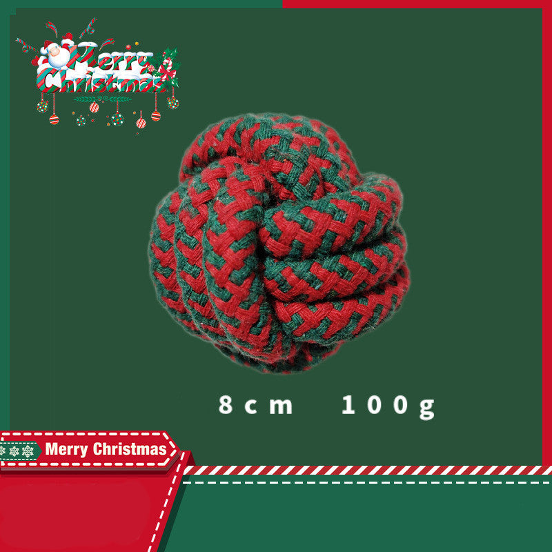 KFX-1798333 Interactive Cotton Rope Knot Toy for Dogs - Dental Cleaning and Chewing Fun