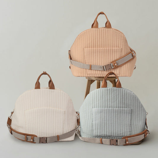 KFX-1801533 Large Capacity Striped Pet Outing Bag - Nylon, Medium Softness, Multiple Colors Available