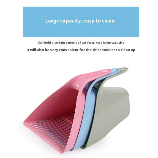 KFX-1802941 Cat Litter Scoop - Durable Plastic, Available in Pink, Green, and Sky Blue