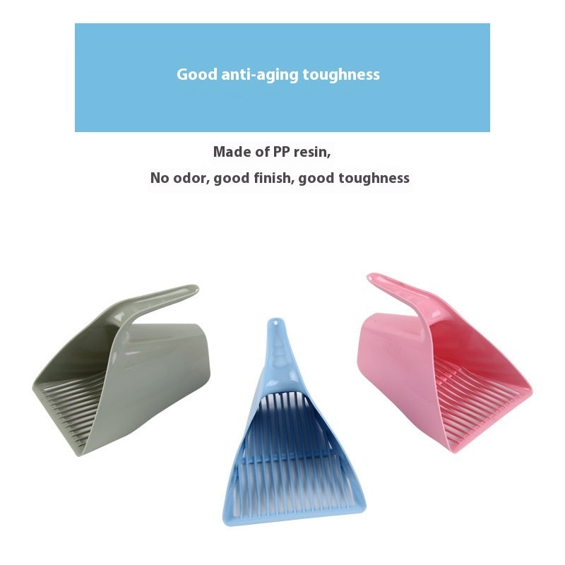 KFX-1802941 Cat Litter Scoop - Durable Plastic, Available in Pink, Green, and Sky Blue