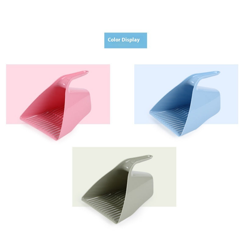 KFX-1802941 Cat Litter Scoop - Durable Plastic, Available in Pink, Green, and Sky Blue