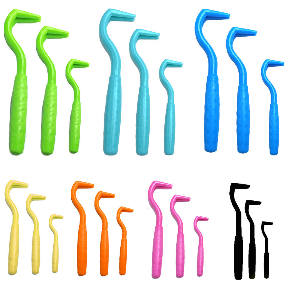 KFX-1803069 Pet Tick Removal Hook Set - 3 Pack in Multiple Colors, Ideal for Dogs