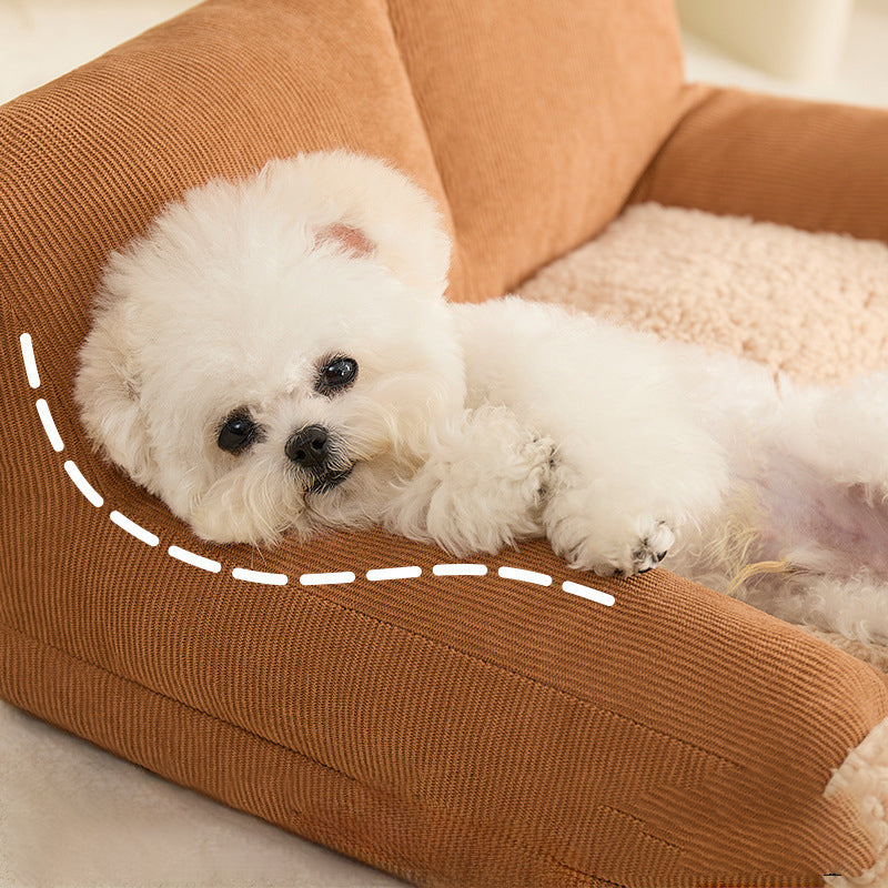 KFX-1804733 Universal All-Season Pet Nest Mat for Small to Medium Dogs and Cats, Soft Warm Cushion Bed