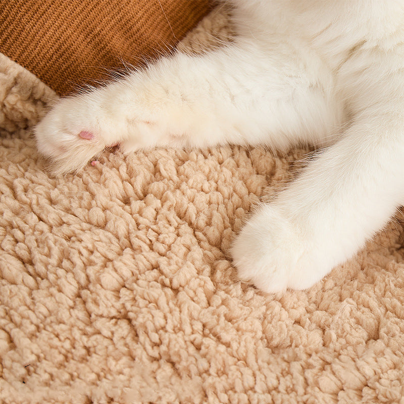 KFX-1804733 Universal All-Season Pet Nest Mat for Small to Medium Dogs and Cats, Soft Warm Cushion Bed