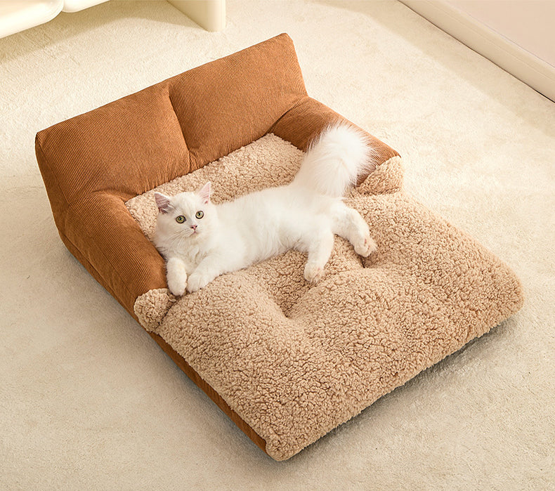 KFX-1804733 Universal All-Season Pet Nest Mat for Small to Medium Dogs and Cats, Soft Warm Cushion Bed