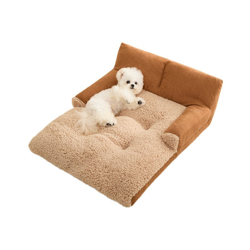 KFX-1804733 Universal All-Season Pet Nest Mat for Small to Medium Dogs and Cats, Soft Warm Cushion Bed