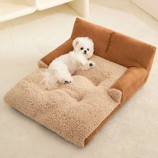 KFX-1804733 Universal All-Season Pet Nest Mat for Small to Medium Dogs and Cats, Soft Warm Cushion Bed