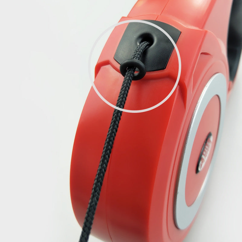 KFX-1807037 Retractable Dog Leash with Pull Straps for Large Dogs - Durable ABS Traction Belt, 20x14x4cm