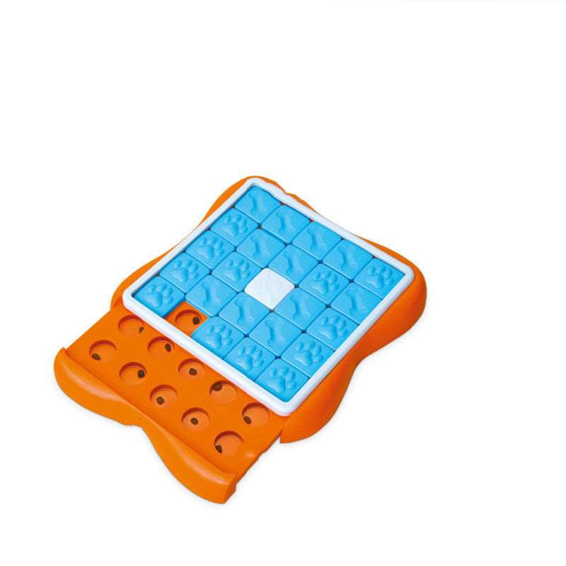 KFX-1808061 Interactive Hidden Food Puzzle Toy for Dogs - 38x38cm Plastic Design