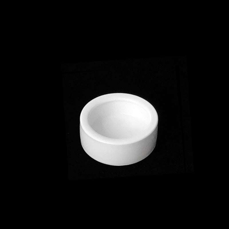 KFX-1809085 Ceramic Reptile Feeding Bowl with Smooth Curved Design for Tortoises, Lizards, and Snakes