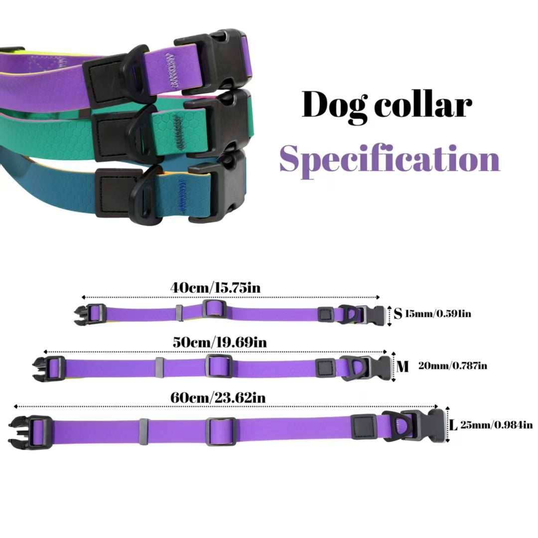 KFX-1812797 Honeycomb Embossed Dual-Color Waterproof Dog Leash Set with Enhanced Grip