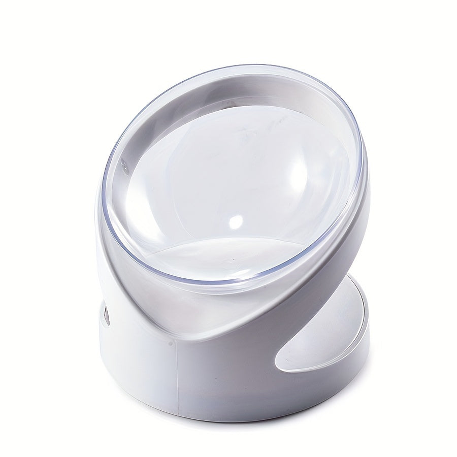 KFX-1822013 Elevated Cat Food Bowl with Anti-Vomit Tilt for Comfortable Feeding and Neck Protection
