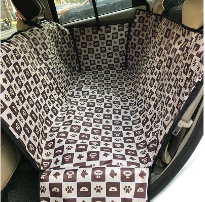 KFX-1823549 Universal Waterproof Pet Car Seat Cover for All Common Cars - Oxford Cloth, 135CM x 145CM
