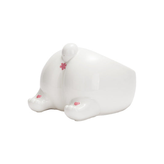 KFX-1824701 High-Foot Pet Food Bowls for Cats and Dogs - Durable Porcelain, Easy to Clean, Two Sizes