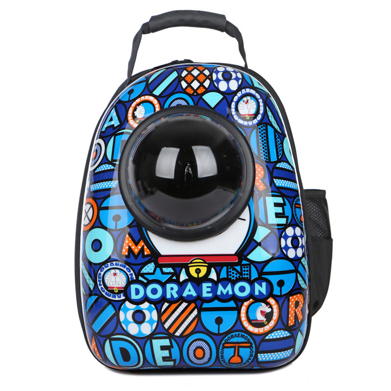 KFX-1826749 Transparent Space Capsule Pet Backpack for Cats and Small Dogs with Acrylic Cover, Multi-Color Options