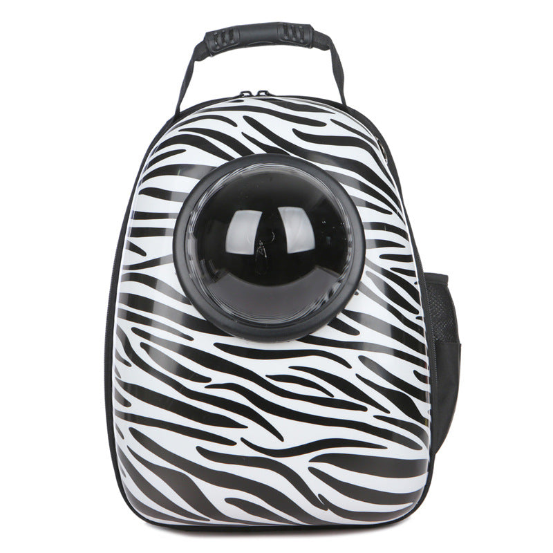 KFX-1826749 Transparent Space Capsule Pet Backpack for Cats and Small Dogs with Acrylic Cover, Multi-Color Options