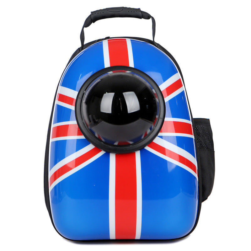 KFX-1826749 Transparent Space Capsule Pet Backpack for Cats and Small Dogs with Acrylic Cover, Multi-Color Options