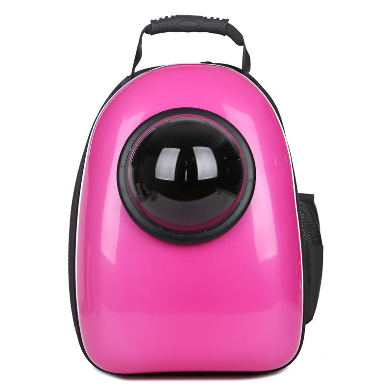 KFX-1826749 Transparent Space Capsule Pet Backpack for Cats and Small Dogs with Acrylic Cover, Multi-Color Options