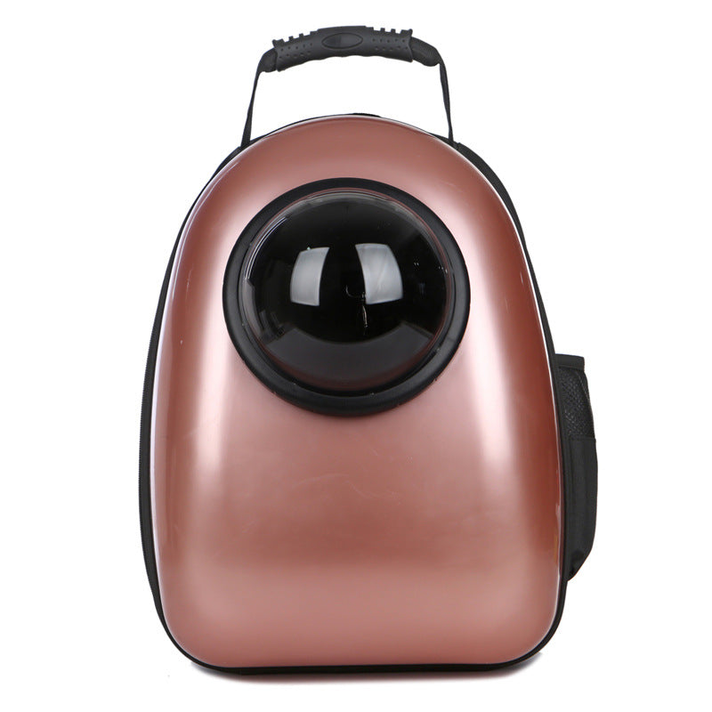 KFX-1826749 Transparent Space Capsule Pet Backpack for Cats and Small Dogs with Acrylic Cover, Multi-Color Options