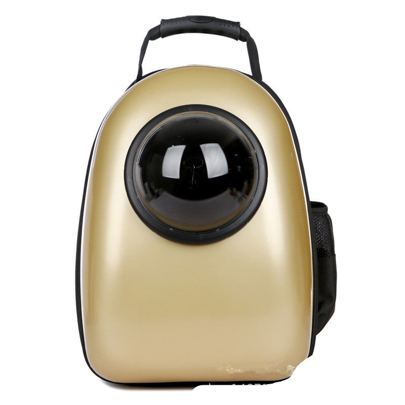 KFX-1826749 Transparent Space Capsule Pet Backpack for Cats and Small Dogs with Acrylic Cover, Multi-Color Options