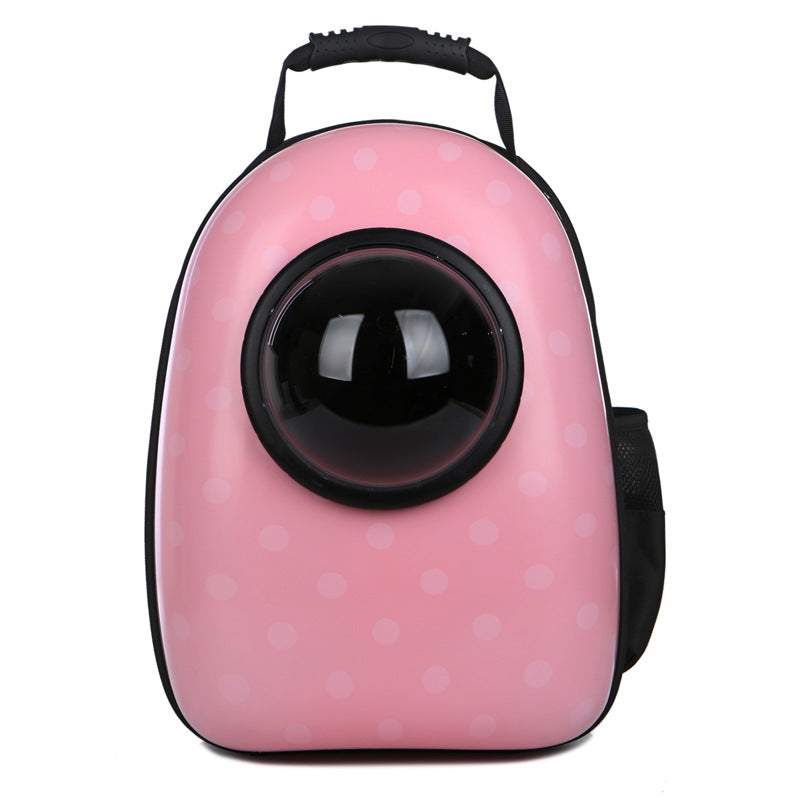 KFX-1826749 Transparent Space Capsule Pet Backpack for Cats and Small Dogs with Acrylic Cover, Multi-Color Options