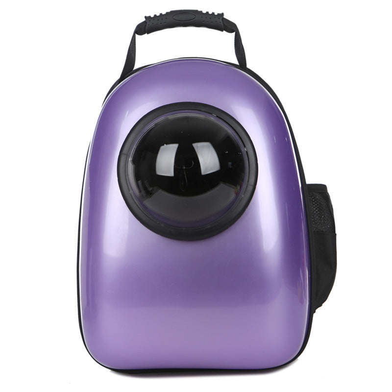 KFX-1826749 Transparent Space Capsule Pet Backpack for Cats and Small Dogs with Acrylic Cover, Multi-Color Options