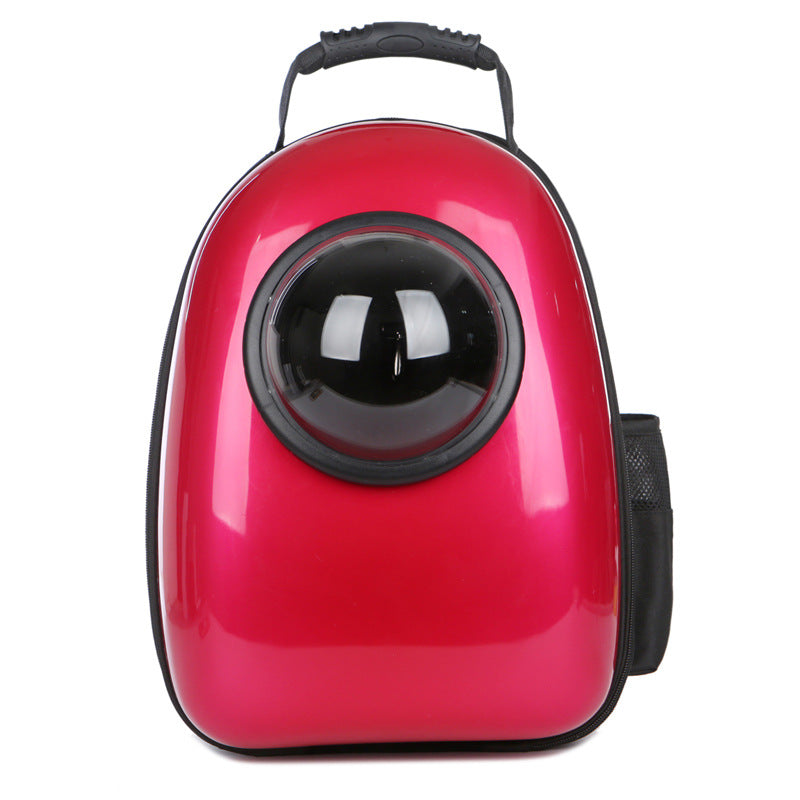 KFX-1826749 Transparent Space Capsule Pet Backpack for Cats and Small Dogs with Acrylic Cover, Multi-Color Options