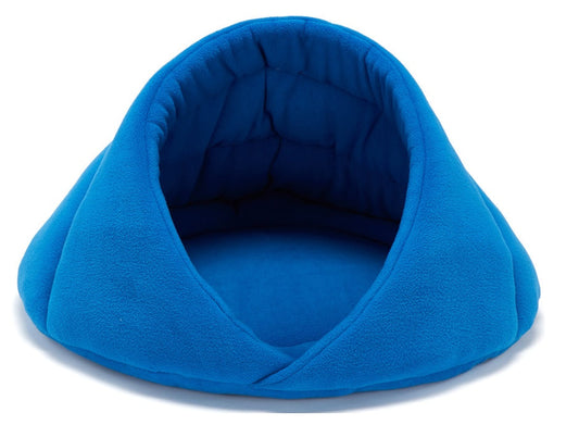 KFX-1828541 Cozy Fleece Pet Nest for Dogs - Soft, Warm Kennel Mat with Supportive Fiberglass Rod