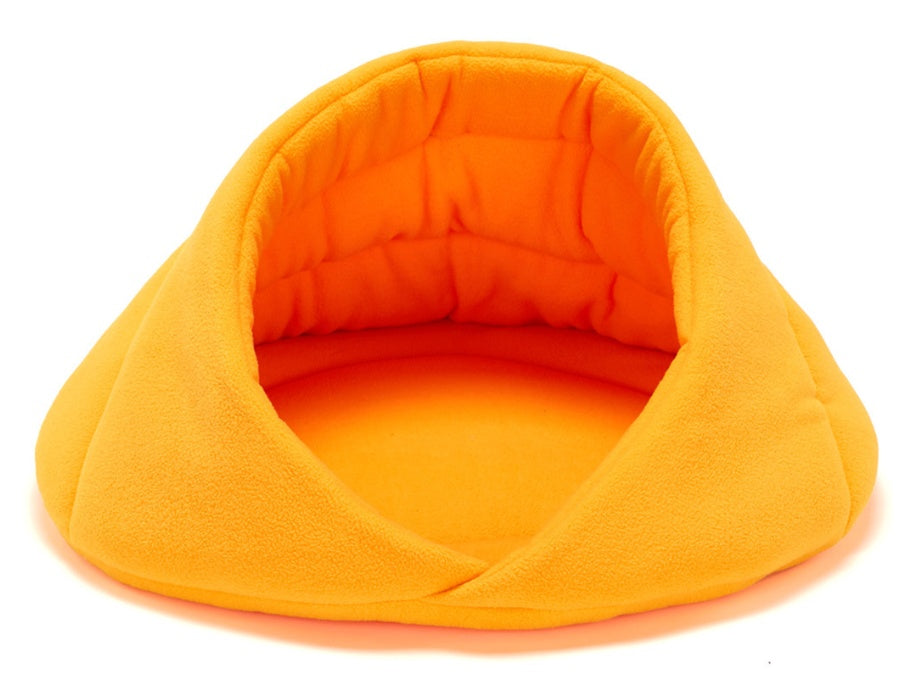 KFX-1828541 Cozy Fleece Pet Nest for Dogs - Soft, Warm Kennel Mat with Supportive Fiberglass Rod