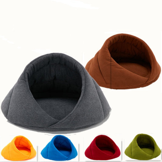 KFX-1828541 Cozy Fleece Pet Nest for Dogs - Soft, Warm Kennel Mat with Supportive Fiberglass Rod