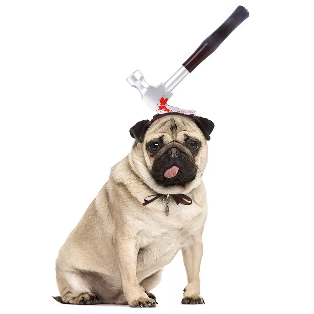 KFX-1828669 Halloween Pet Headgear for Dogs and Cats - Cute Cloth Headdresses for Festive Fun