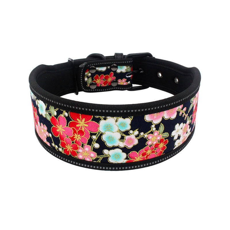 KFX-1832253 Diving Material Pet Collar in Size Small, Medium, Large – Durable Cloth Design for Comfort